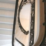 Black polished handrail 