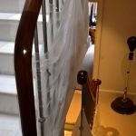 contempoary handrail drop and and scroll termination