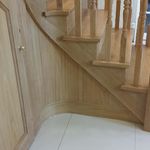 geometrical timber staircase craft