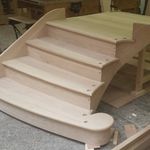 Oak stair with sctoll workshop