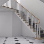 Render contempoart stair oak treads bespoke balsuters