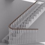 Render - Continous stair, loft extention