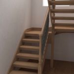 Redner opern riser oak staricase traditional handrail